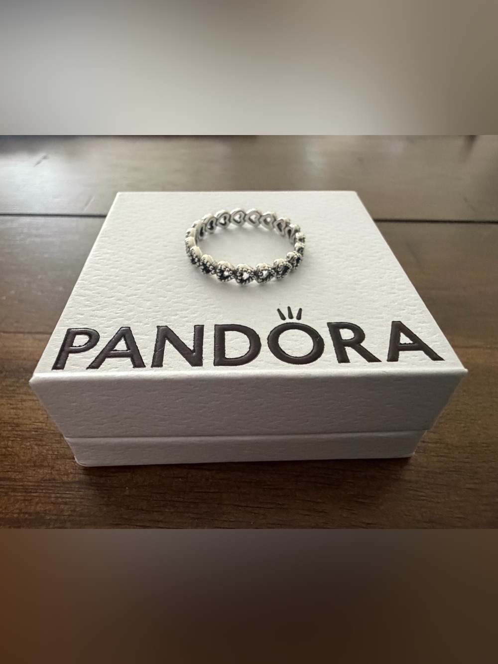 Pandora Authentic Infinite Hearts SS Imprint S925 ALE 50 Jewelry SIZE 5